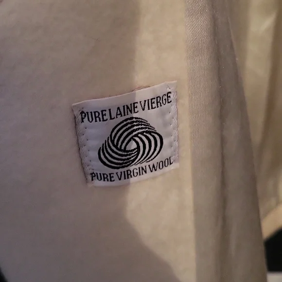 Hudson Bay Cream Wool Coat Size Large - Picture 4 of 6